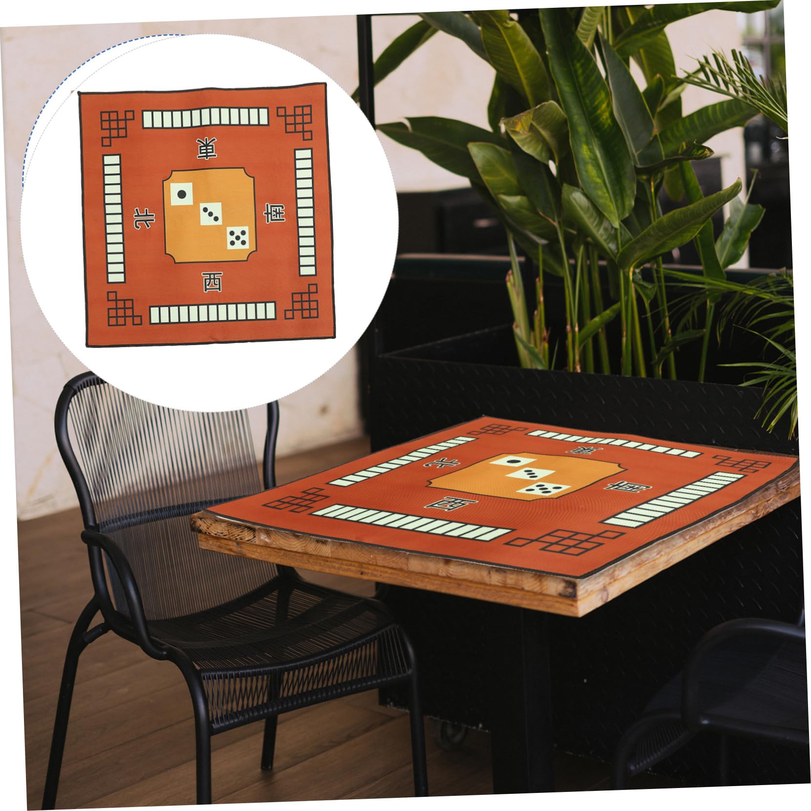 TOYANDONA Tapete para Mesa Multijuegos Cuadrado, Funda Antideslizante y Acolchada para Juego de Dominó y Mahjong, Protección Duradera Fieltro Grueso, Adecuado para Partidas Silenciosas