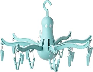ASIA PRESSA Hanging Dryer 16 Clothes pegs Turquoise