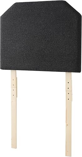 Tavira Allure Boucle - Cabecero de dormitorio con patas, color negro