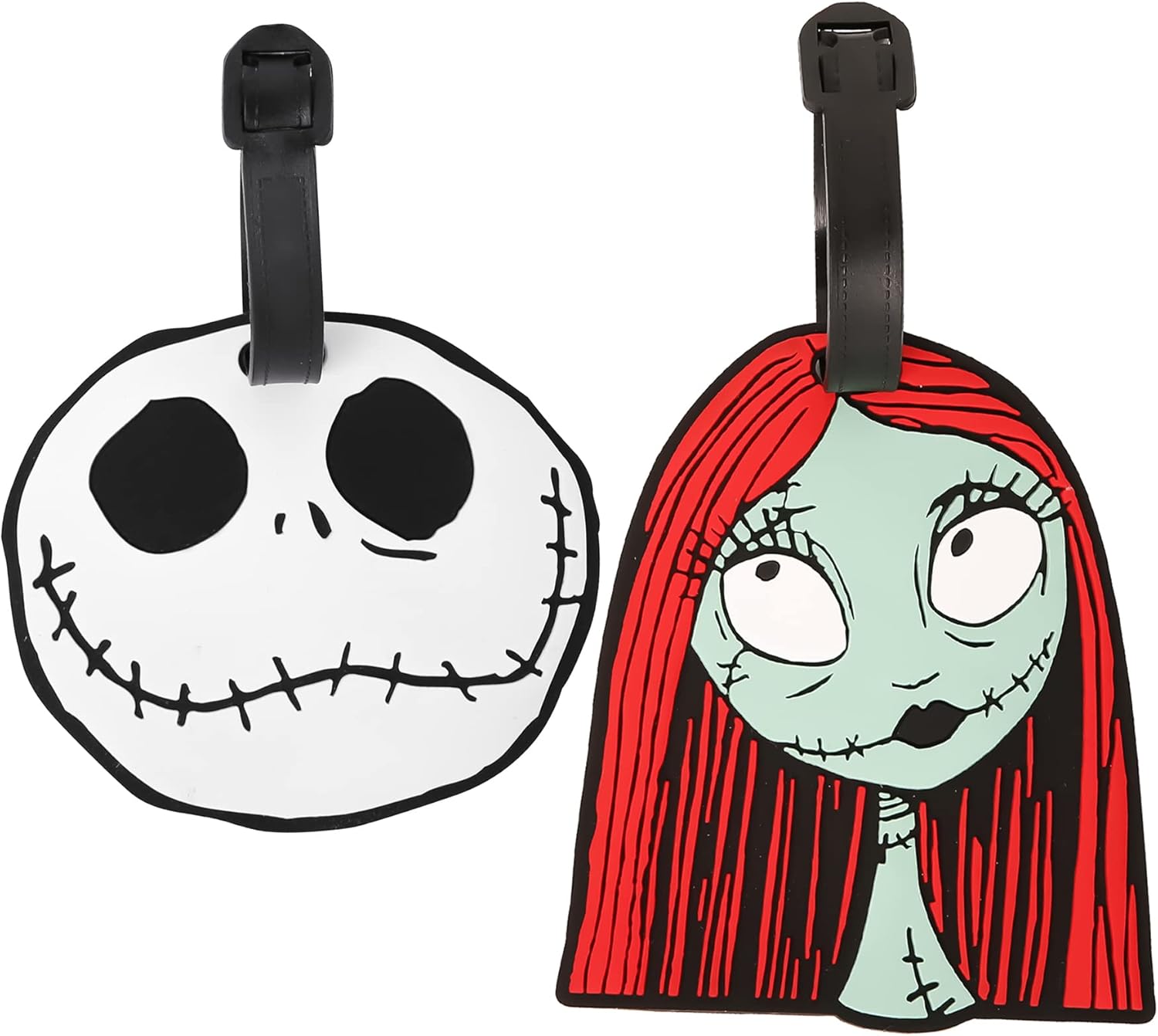 Disney Nightmare Before Christmas White, Black & Red 2 Piece Luggage Tags VT700762L.PH