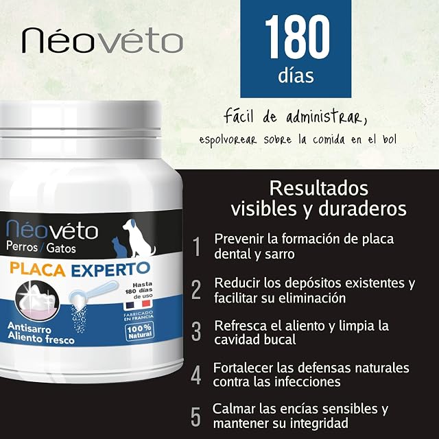 Foto 2 de 6 de NEOVETO - Placa Activa Experta Orgánica - 100G - Anti sarro, Mal Aliento