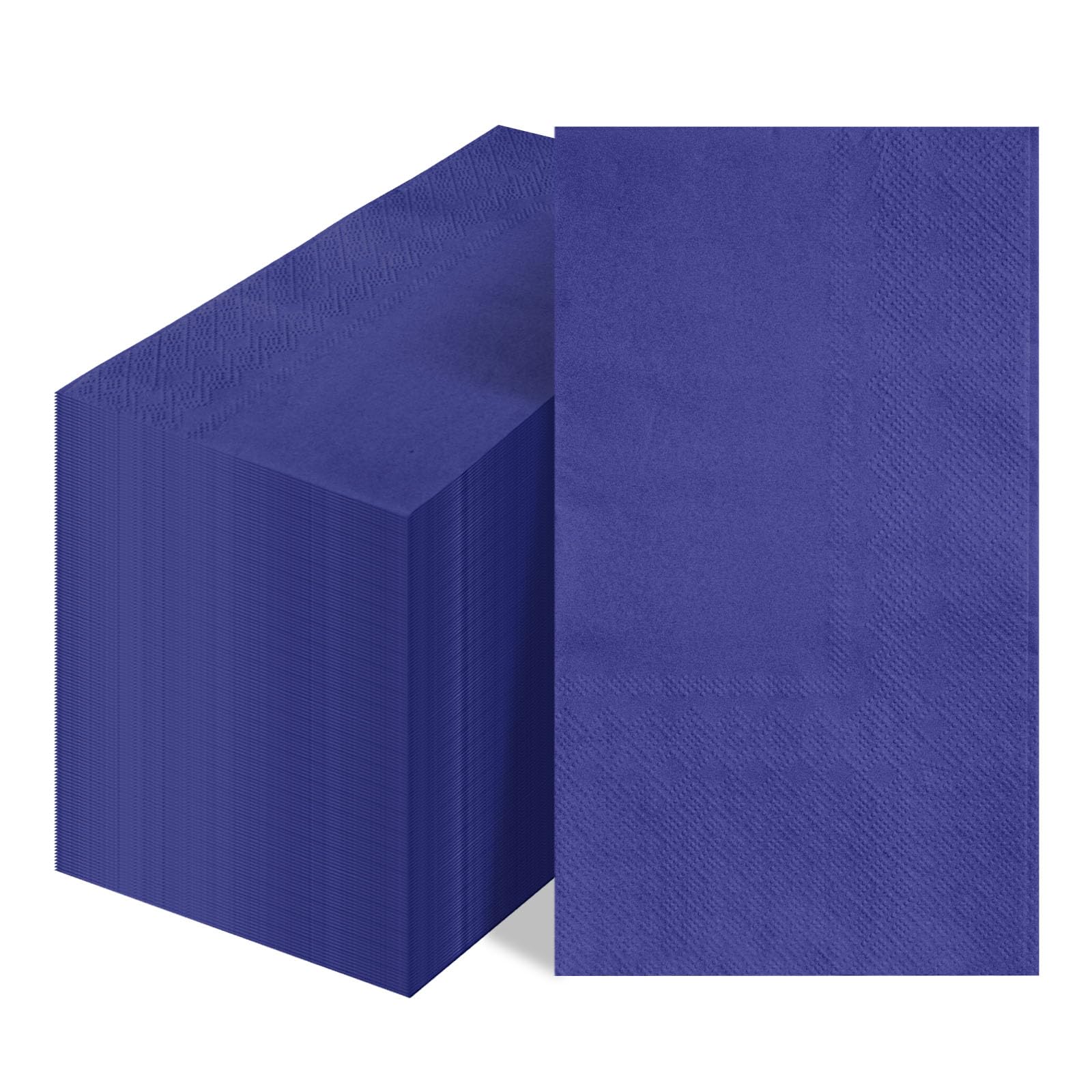 FALIZIFU 100 Pcs 2-Ply Navy Blue Napkins Paper Napkins Disposable Guest Hand Towels for Bathroom Dinner Wedding Baby Shower Party Guest Bathroom