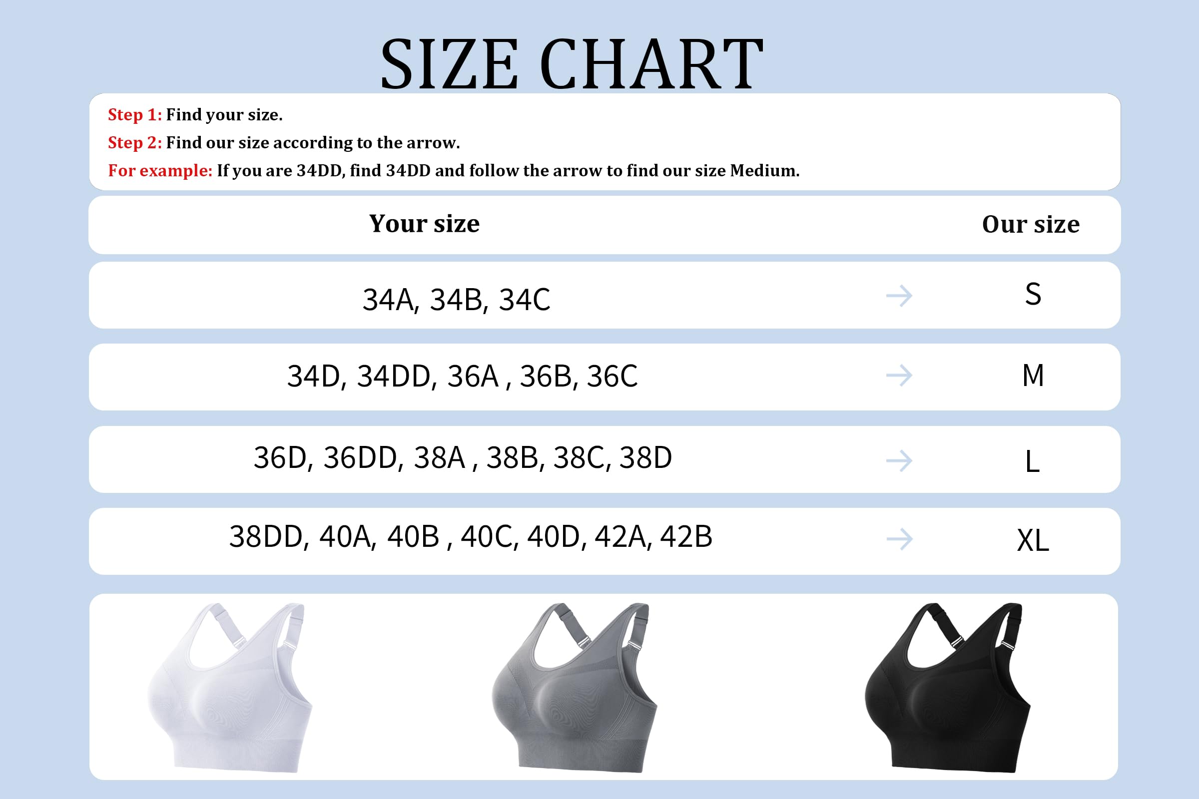 Litherday Sports Bra Mujer Push Up Sin Costuras Alta Sujeción Fitness Yoga Running