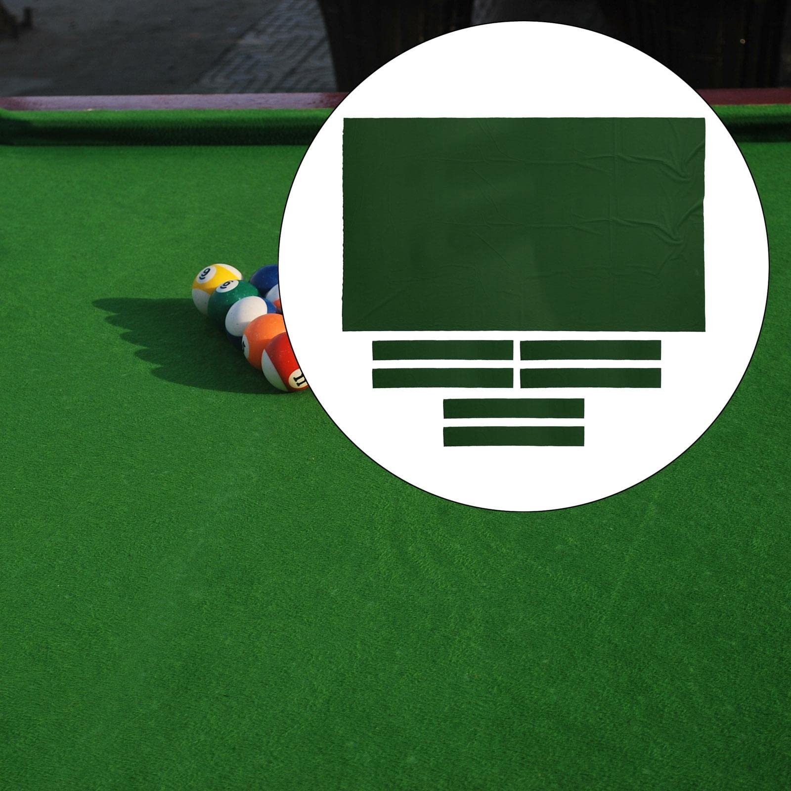 Nappe/Feutre de Table de Billard Durable de 0, + 6 Bandes de Feutre de Billard de 7 Pieds, 8 Pieds