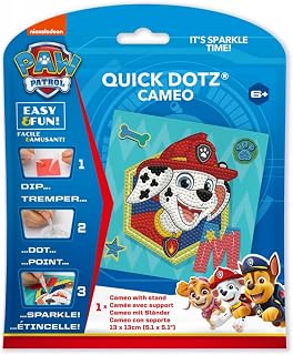 DIAMOND DOTZ Paw Patrol Marshall Diamond Painting Kit for Adults with Gems | Full Coverage Design, Sparkling Faceted Finish, Complete Starter Set, Vibrant Wall Decor, Ready to Frame, Great Handmade Gift