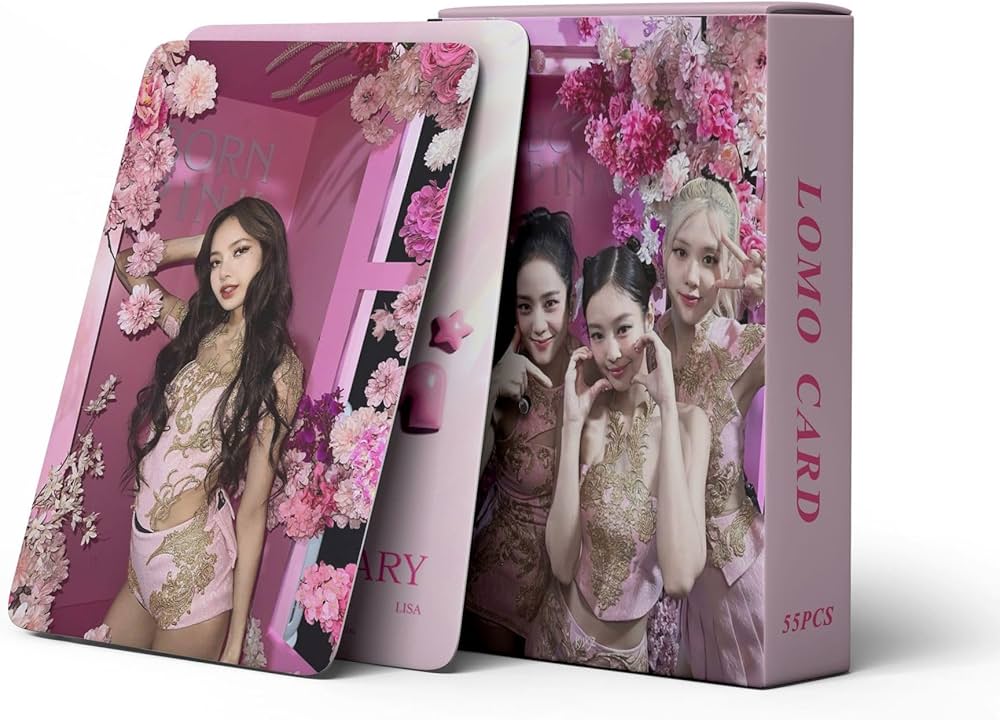 Pleaseedo 55 Pcs Blackpink Photocards Set, Blackpink 2023 7th