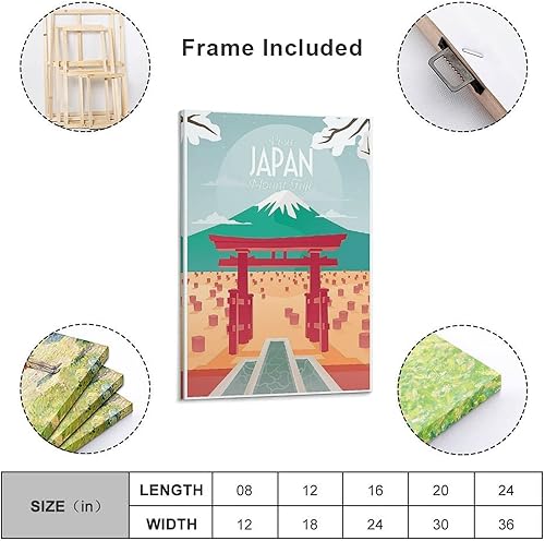 Miniatura 2 de Japanese Poster Japanese Primer Mount Fuji Afiche Art Mural Japanese Decorative Mount Fuji Printed M Canvas Art Poster And Wall Art Picture Print