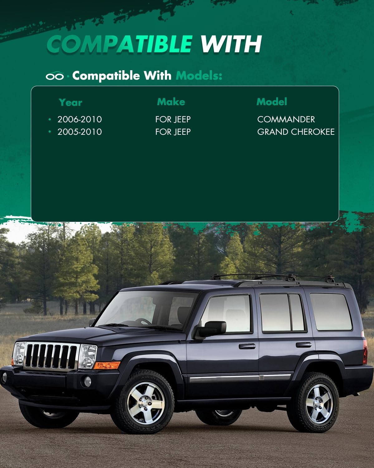 SCITOO 2.5" Front Leveling Lift kit Fit for Jeep Grand for Cherokee 2005-2010, Commander 2006-2010, 2Pcs Leveling Kits