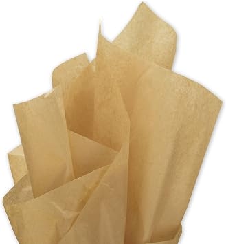 Desert Tan Khaki Bulk Tissue Paper 15 Inch x 20 Inch - 100 Sheets-Flexicore Packaging