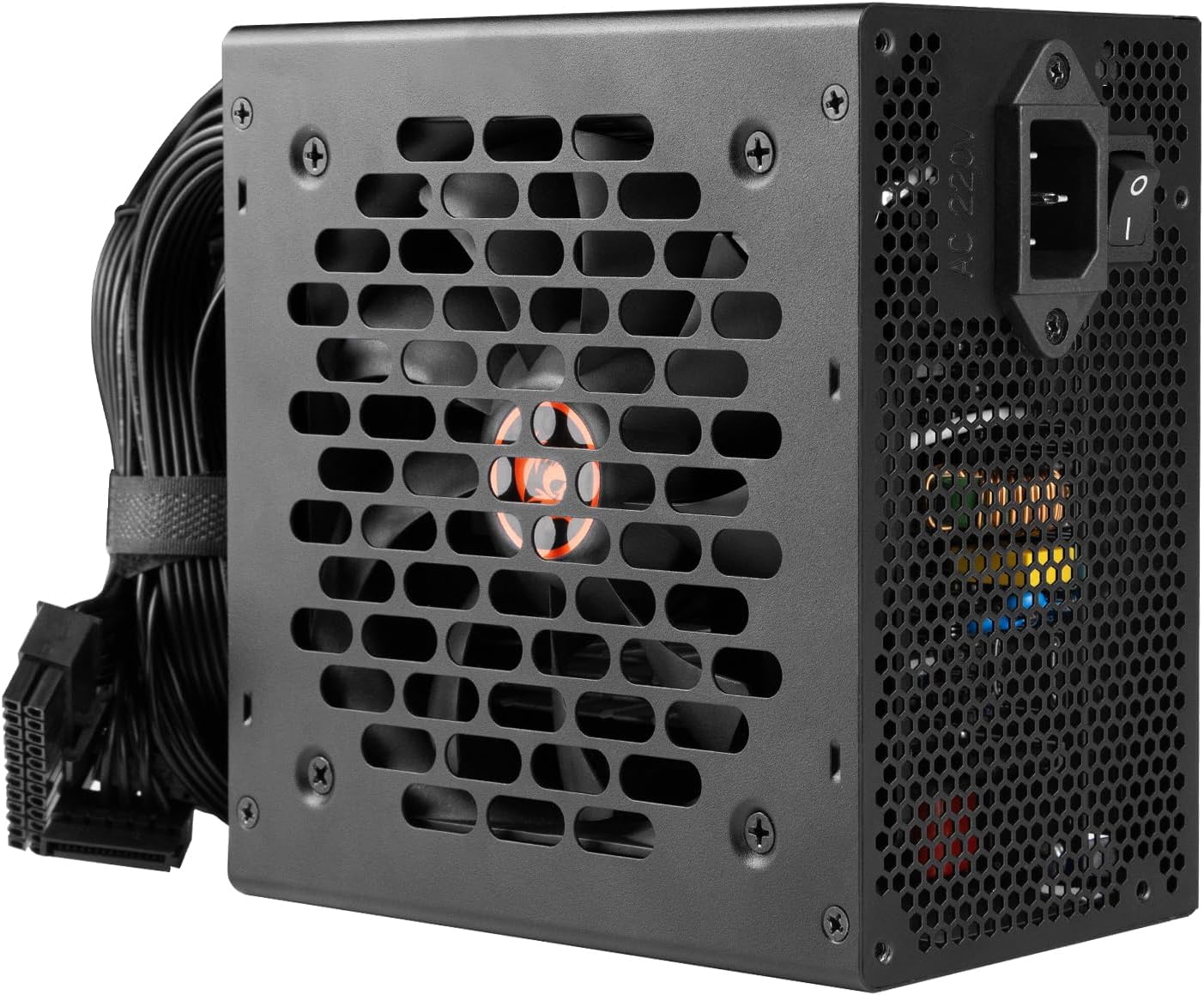Fonte Gamer Redragon RGPS-500W 80 Plus White ATX PFC Ativo Full Range GC-PS021