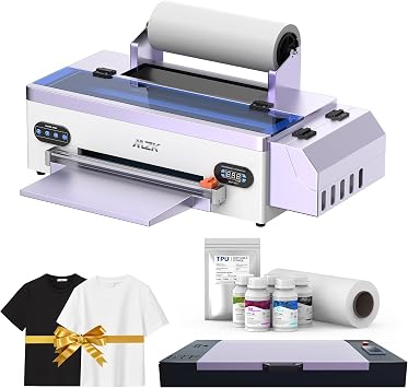MZK A3 L1800 Printhead DTF Printer,High-Speed Print,Ink Anti-Clog Design,One-Touch Automatic Cleaning System,2880DPI,13Max Print Width,Multi-Material Compatible,Gift Ink 2 Year