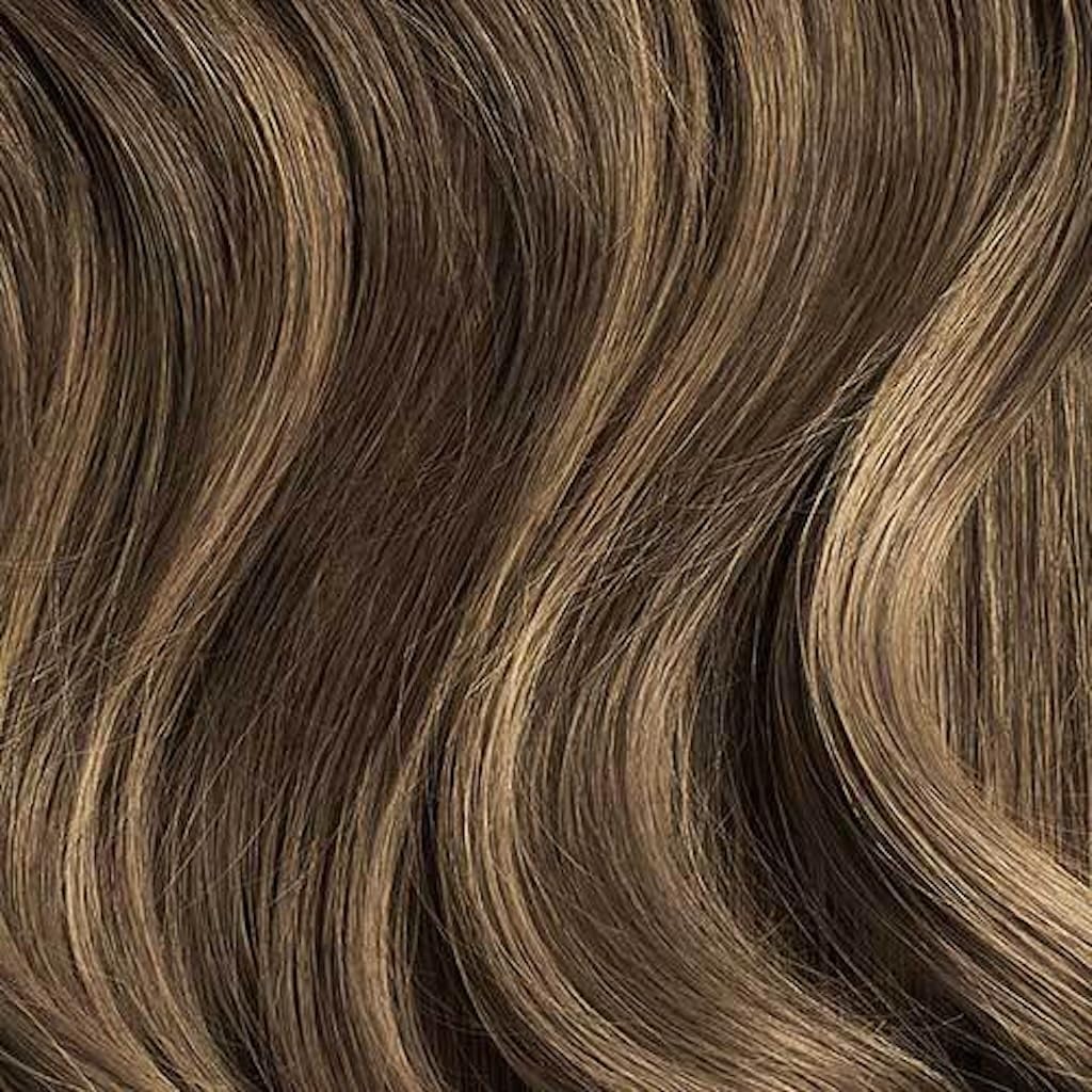 Luxy Hair 20" Ash Brown Balayage Classic Clip-In Hair Extensions (220 grams) 100% Remy Human Hair, Thick, Natural,Volume, 10-Piece Set, Blends Easily