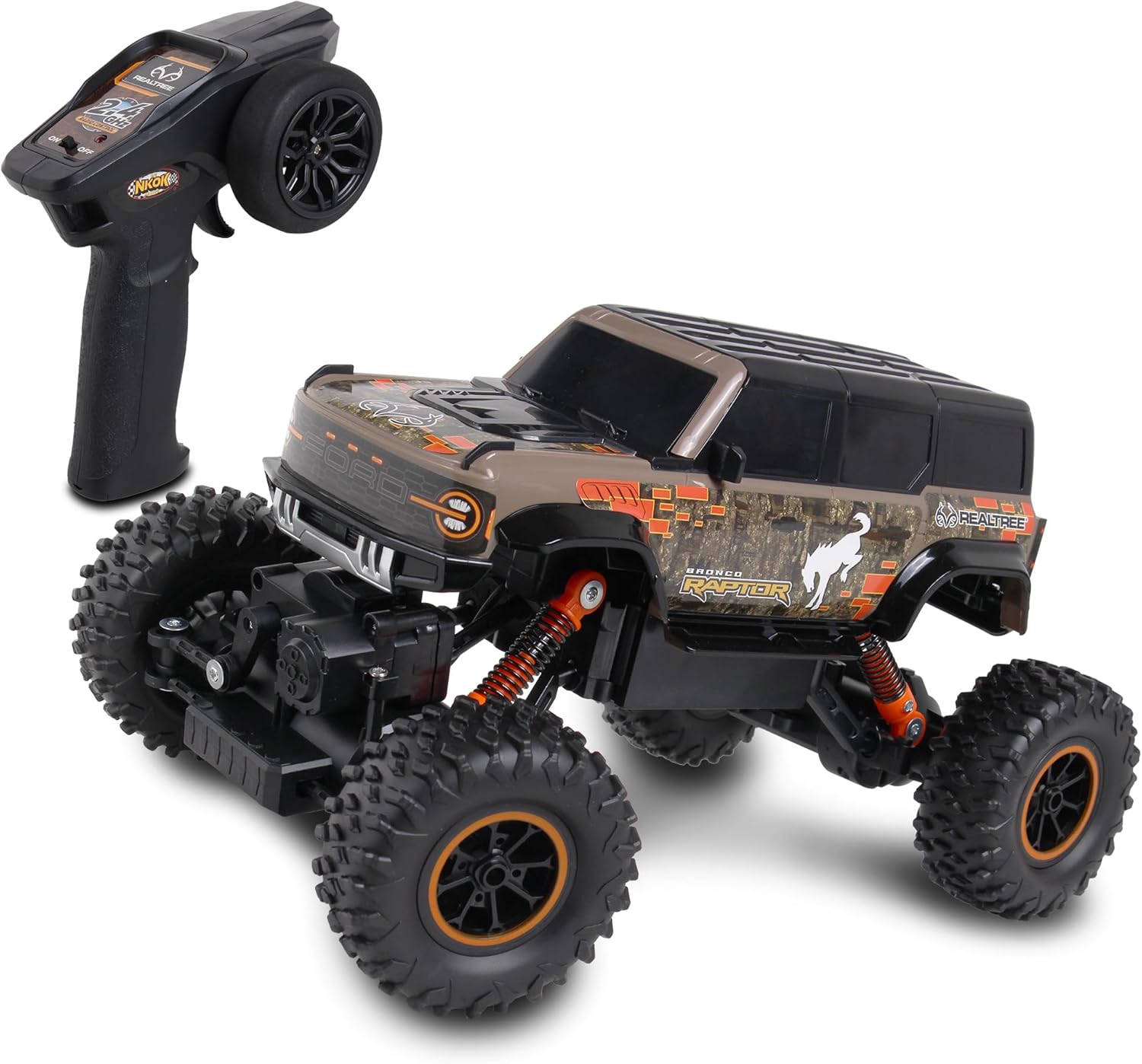 NKOK Ready to Run Realtree R/C Ford Bronco Raptor Rock Crawler
