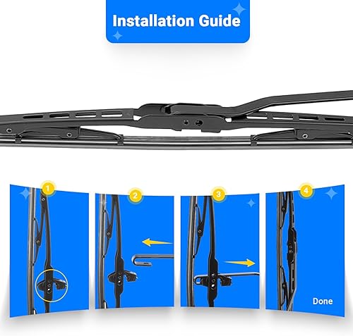 Miniatura 5 de Limpiaparabrisas de repuesto de 22 pulgadas + 22 pulgadas para Dodge Ram 1500 2500 3500 4500 2009-2018 calidad original de fábrica para mi automóvil