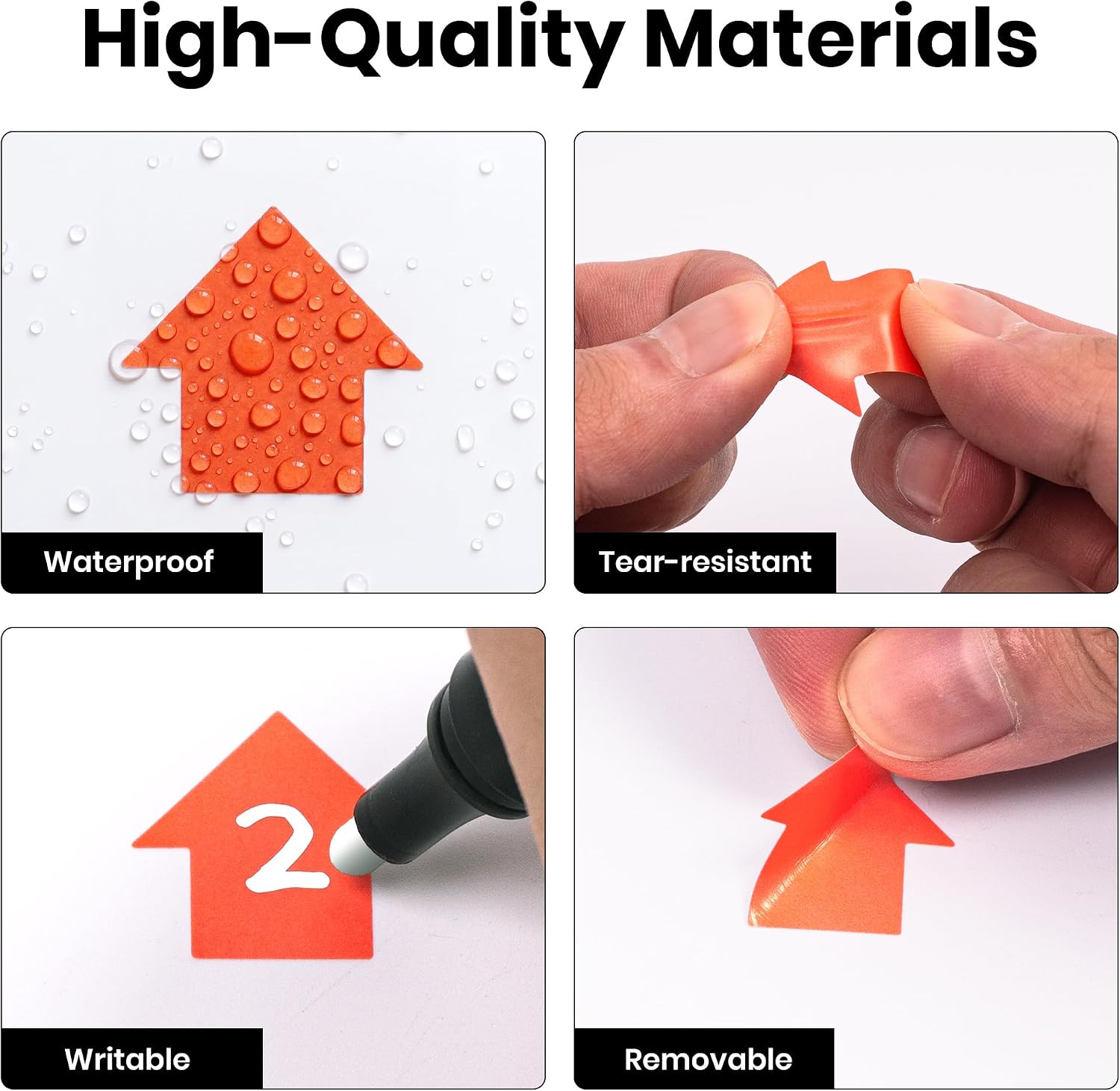 1 Inch Arrow Stickers Removable Vinyl Color Coding Labels Waterproof Self-Adhesive Direction Arrows Sign Decal for Office Warehouse Organization Red 1000 PCS