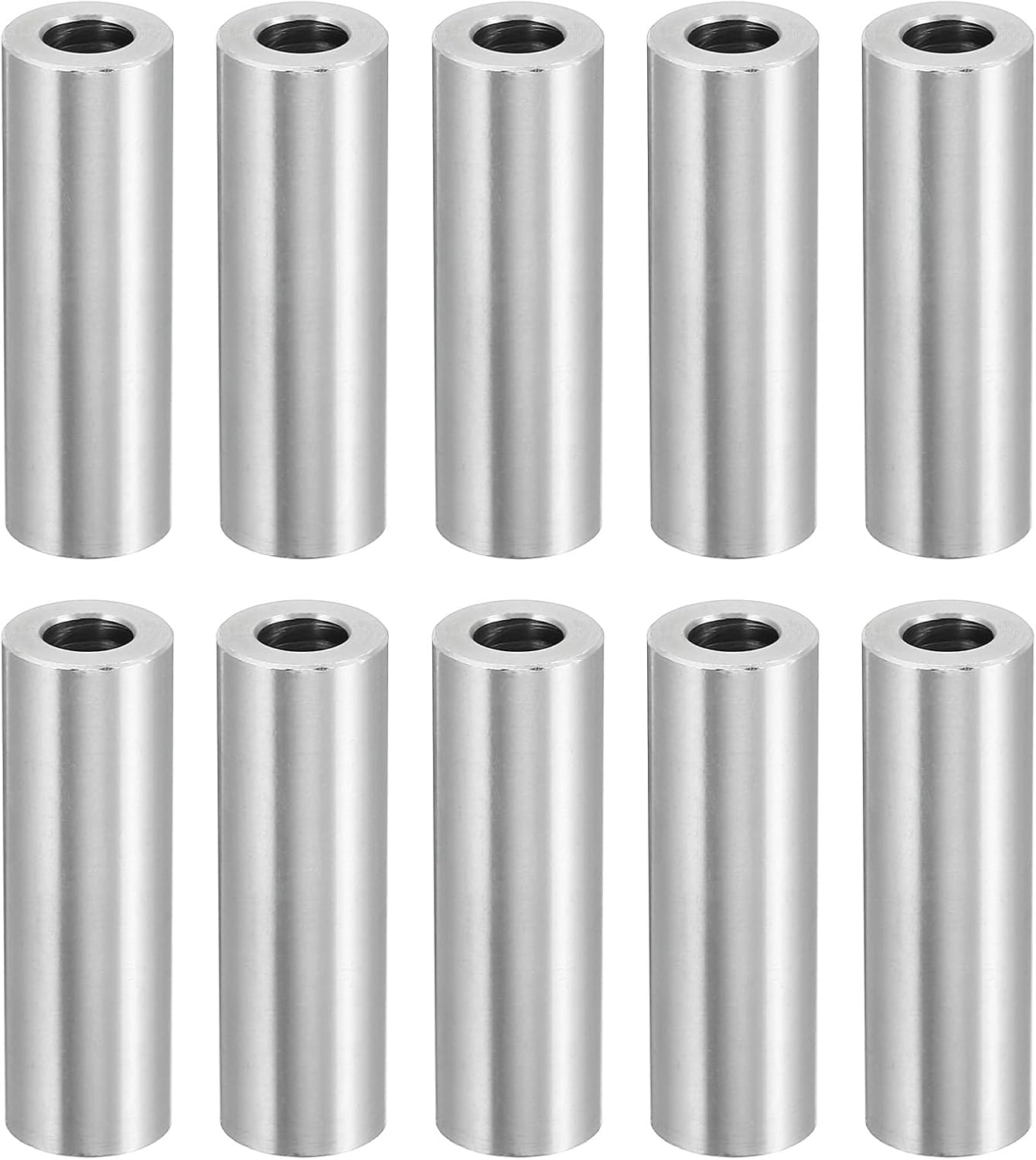 10 Pezzi Distanziali In Alluminio M6 - 6.2mm X 12mm X 12.7mm Per Viti A Testa Tonda 1/4" - Foto 10