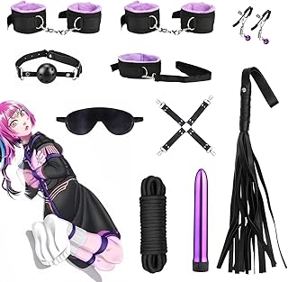 SM kit de bondage Oziral 10 pièces BDSM ensemble de bondage de lit sex toyspour pour couple ensemble bdsms set accessoires femme pour débutants avec pour couples sex
