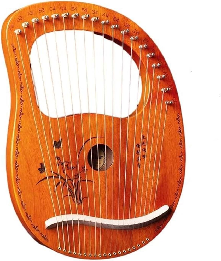 19弦木製ハープ本体と教本セット