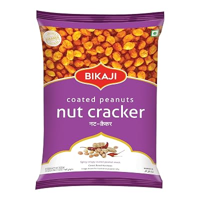 Bikaji Nut Cracker - Coated Peanuts | Shing Dana | Irresistible Snack | Crunchy | Deliciously Coated | Perfect on-the-go