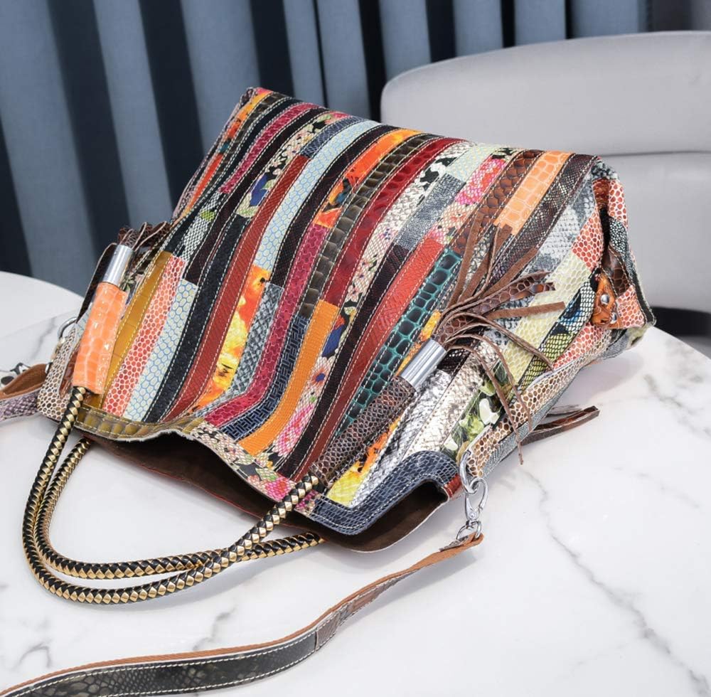 Eysee Handbag Women Leather Shoulder Bag - Handbag Genuine Leather large 2020 New (Multicolor 1)