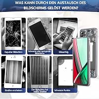 Ecran LCD RongZy cu ramă și panou tactil pentru Samsung Galaxy A56 5G A566V A566B A566E A566U A566W, negru, cu kit de reparații inclus 2