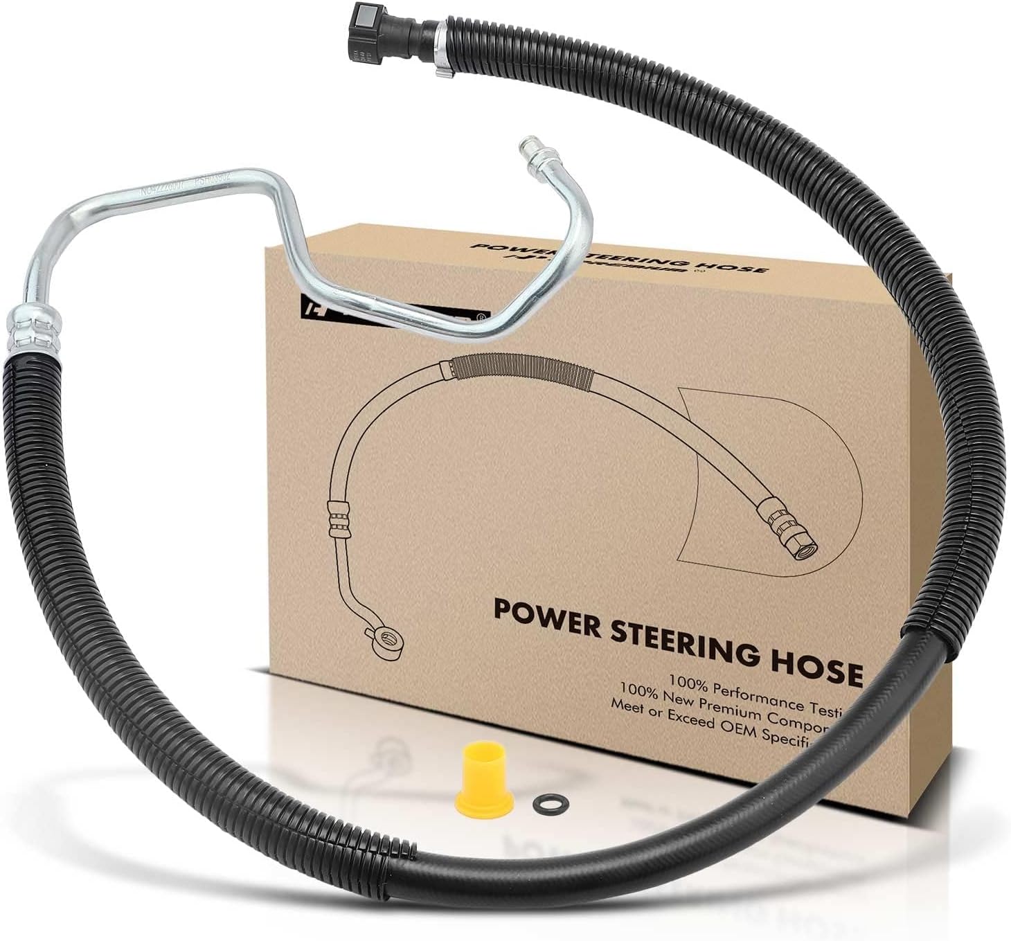 A-Premium Power Steering Return Hose Line Assembly Compatible with Ford Focus 2006 2007, 2.0L, Gear To Pipe