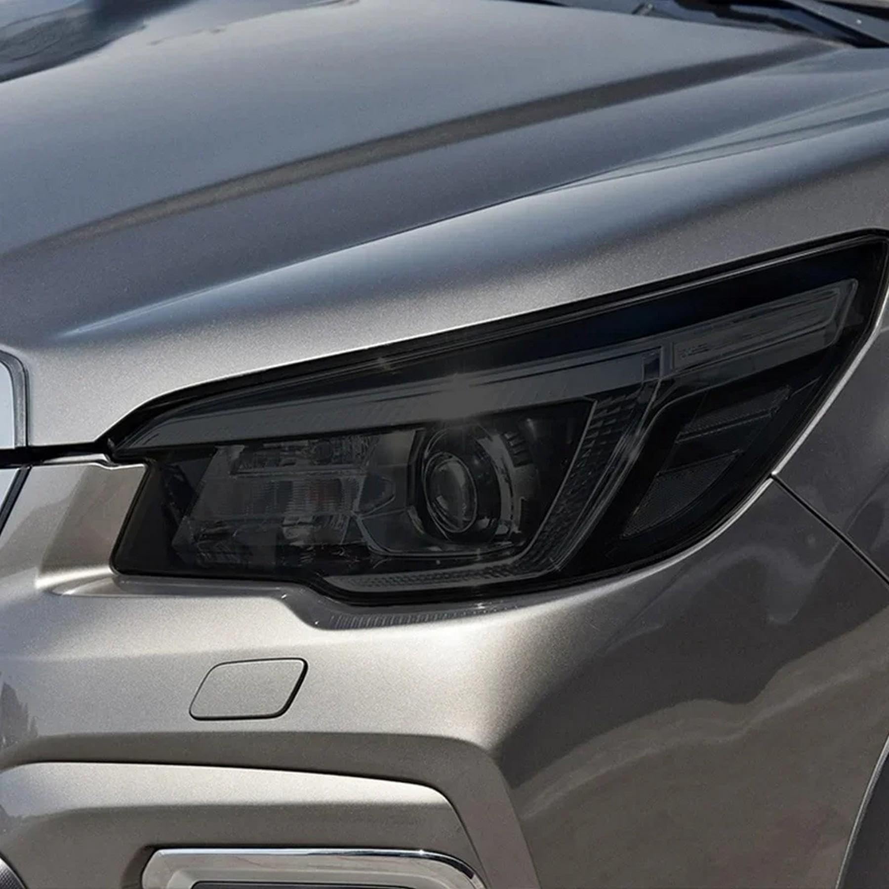 ChrOx Akcesoria do folii ochronnej reflektorów samochodowych Renowacja reflektorów Przezroczysta czarna naklejka TPU, do Subaru Forester 2019-obecnie