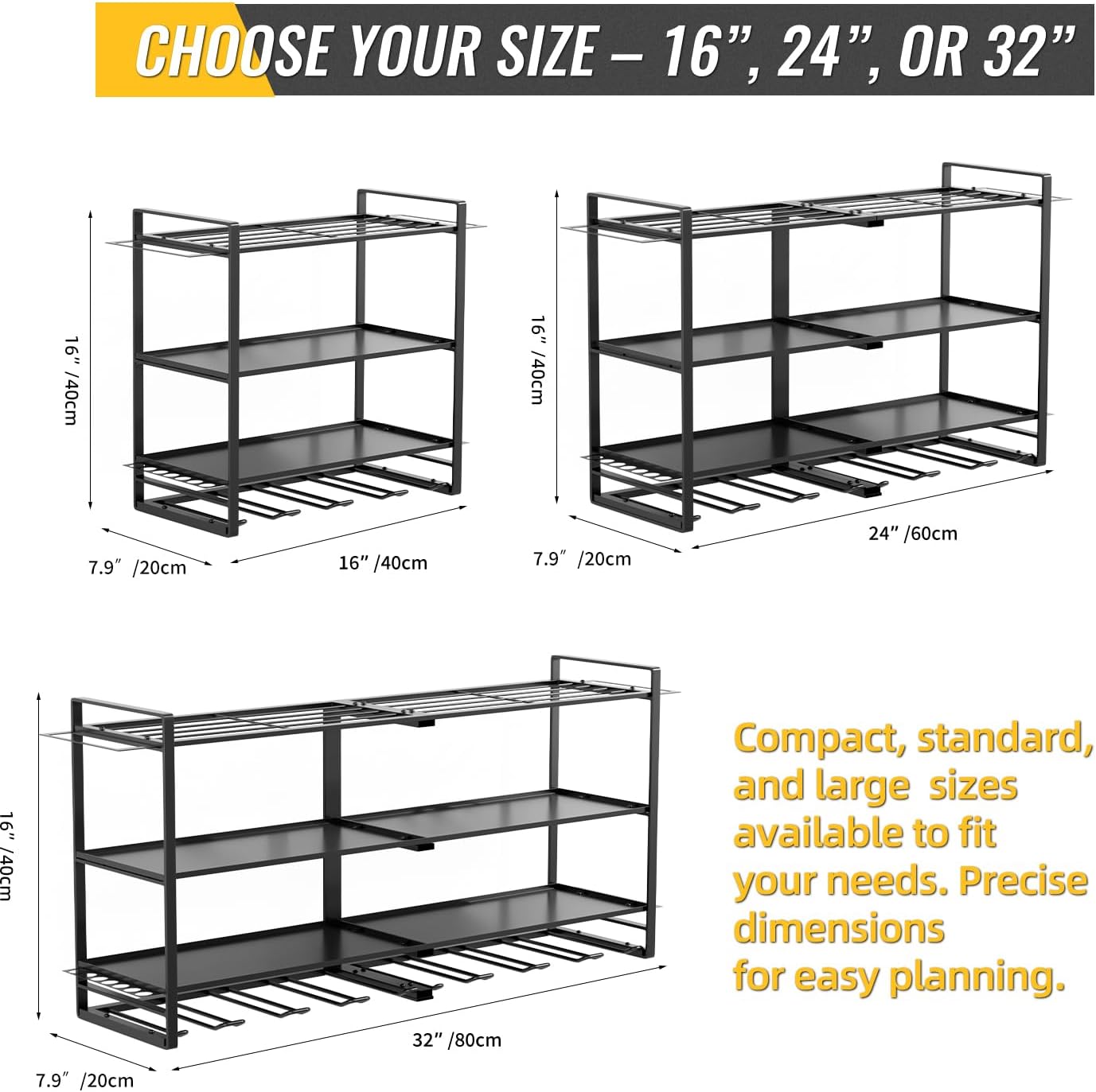 Power Tool Organizer Wall Mount, 4 Layers Garage Tool Storage Rack with 8 Drill Holders, 600Lbs Capacity Cordless Tool Holder for Drill, Power Tool, and Garage Tool Storage (4 Layers-8 Slots)