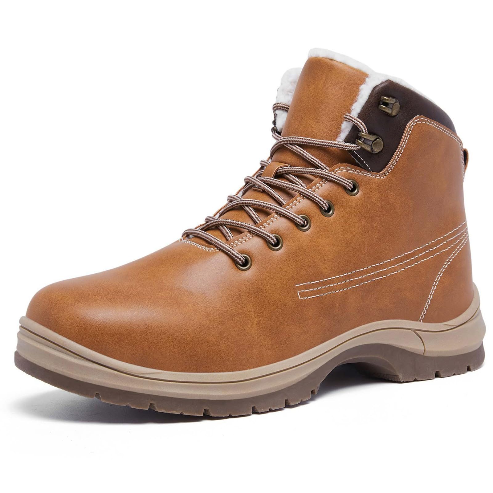 Bottes Hiver Homme, Chaussure Neige Homme Chaussure Montante Hiver Homme Couple Femmes Hommes Chaussures de Randonnée Chaussures Courtes en Coton Bottes de Neige Bottes Motardes Femme
