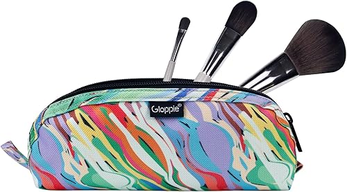 Gloppie Estuche de viaje para brochas de maquillaje portátil, Acuarela