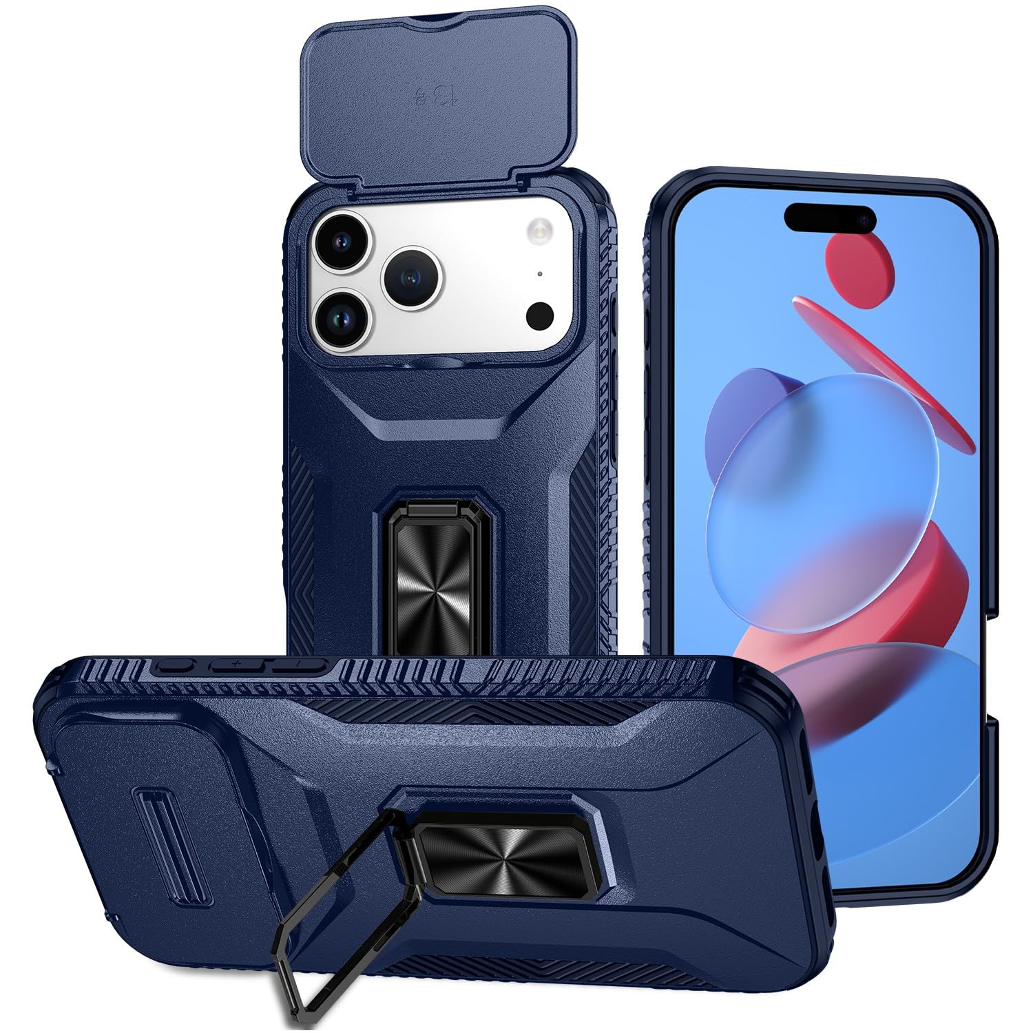 Coque iPhone 17 Air bleu rigide silicone coque arrière de protection - 8