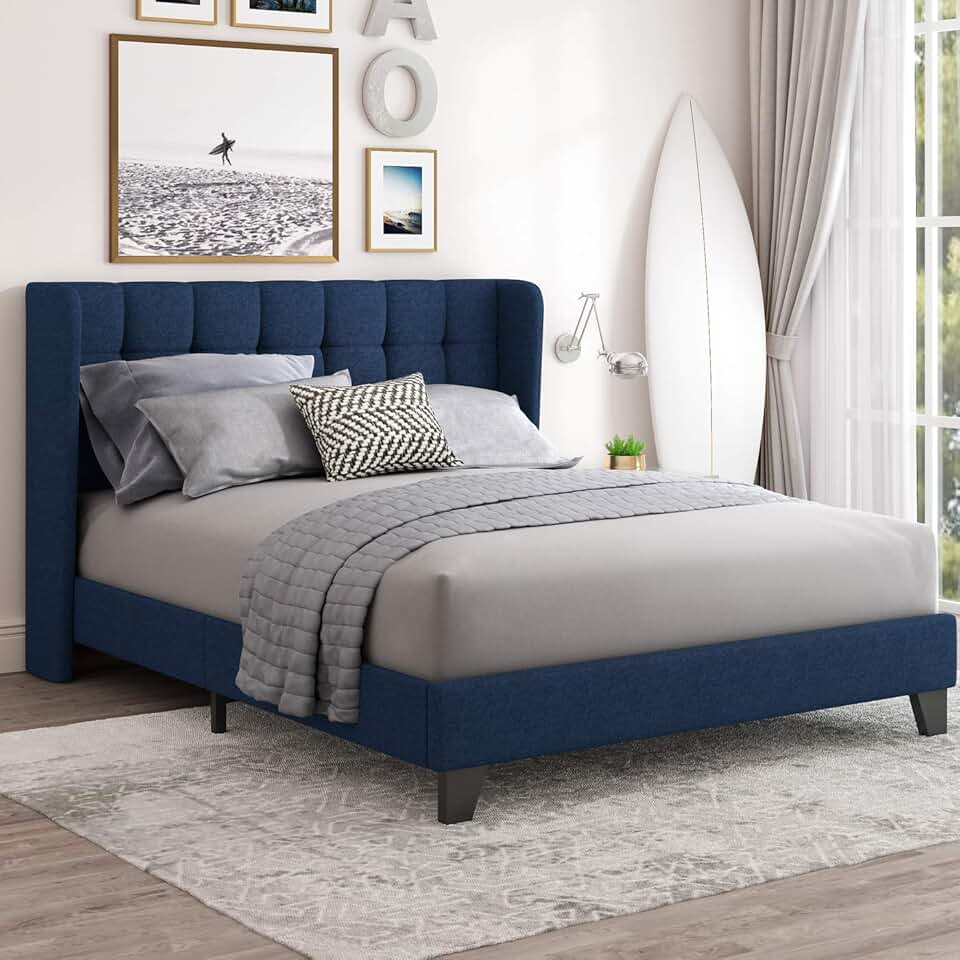 queen bed frames with headboard