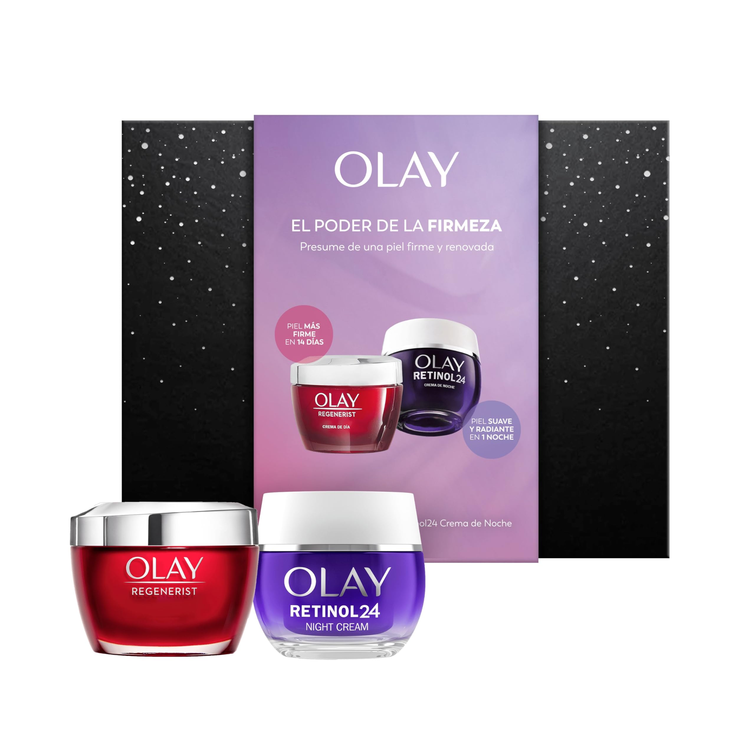 PACK ESPECIAL: Olay Regenerist Crema Facial De Día, 50ml Y Olay Retinol24 Crema Hidratante De Noche, Sin Fragancia, 50ml. Para Una Piel Más Firme