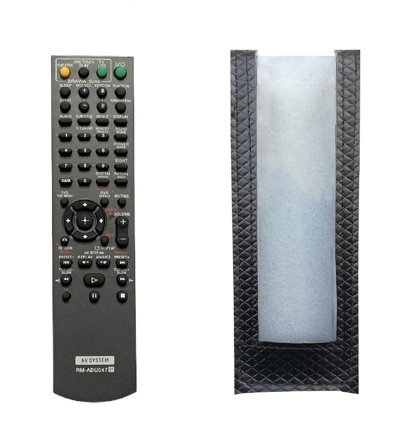 LipiWorld® RM-ADU047 AV System Remote Control (Remote with Cover) Compatible for Sony AV System Remote with Cover