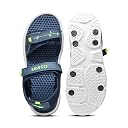 Asian Mens VIRAT-02 Casual Sandals with adjustable velcro closure for easy wear with flexible fitting and trendy and stylish looks with unique sole design | ideal for everyday use for mens as well as boys ( NAVYPGRN) -UK 7 gallery image