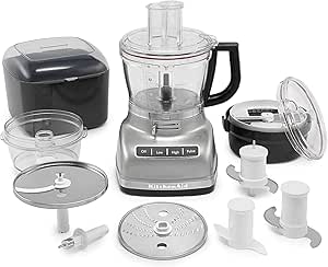 KitchenAid (RENEWED) RKFP1466CU 14-Cup Food Processor with Exact Slice System and Dicing Kit