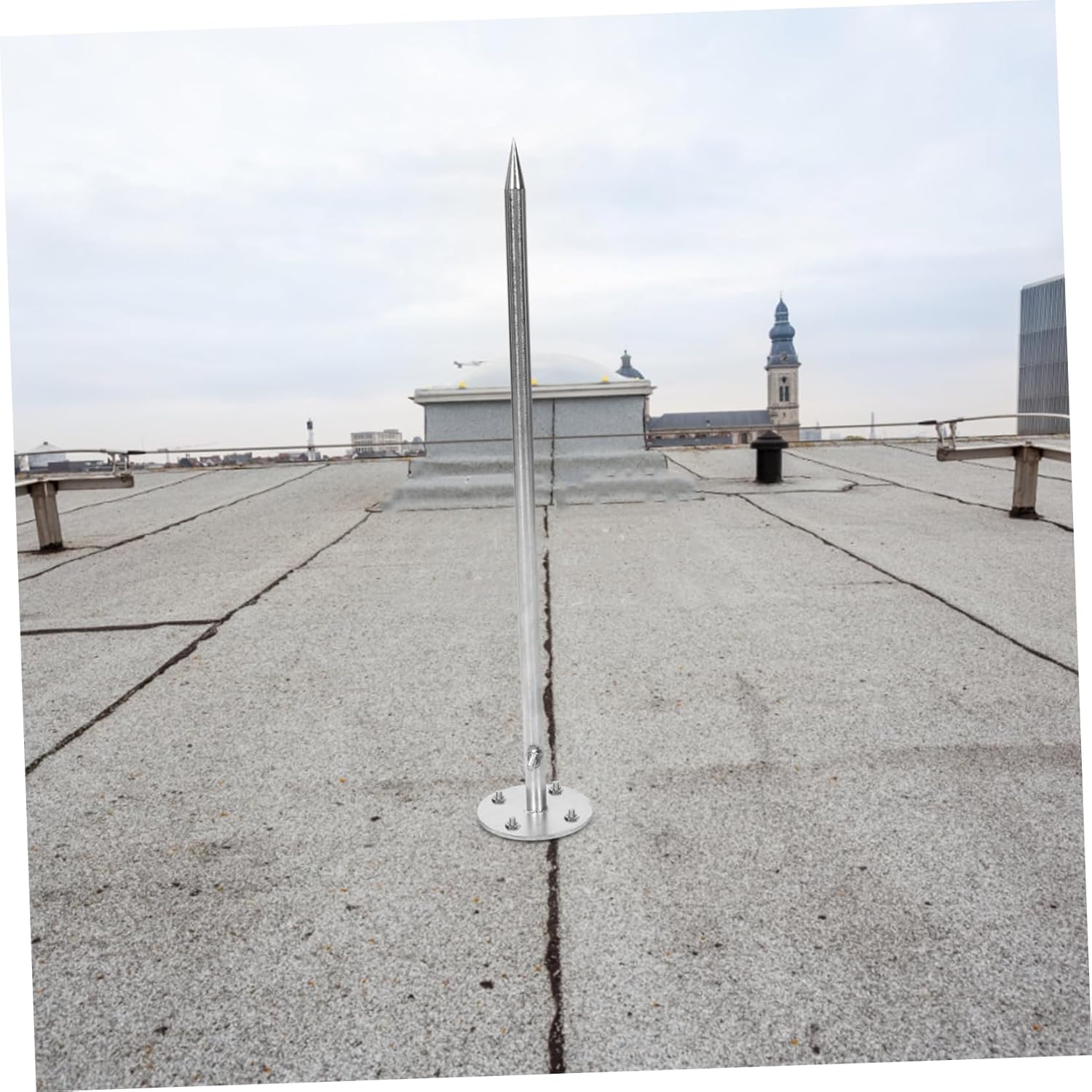 TOYANDONA Stainless Steel Outdoor Grounding Rod Easy Installation Electric Rod for House Roof Protection Durable Reliable Earthing for Residential Commercial Use