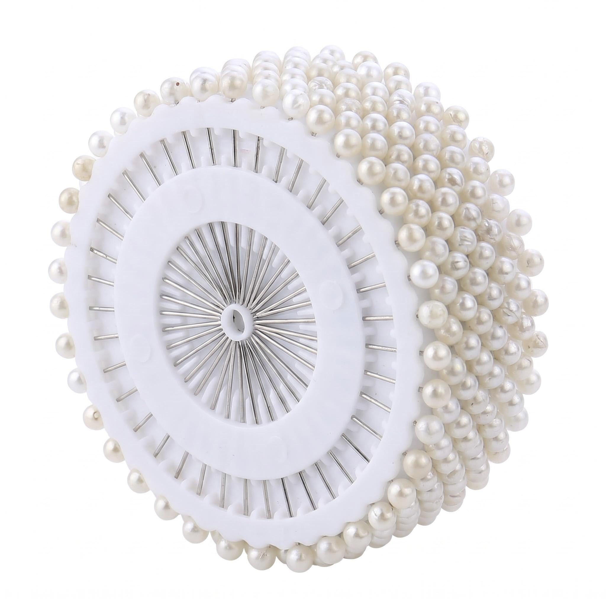 480 pines de cabeza de bola perlada blanca con perlas rectas, alfileres decorativos para coser con cabeza de perlas para manualidades, manualidades, joyería, bodas, ramilletes floristería