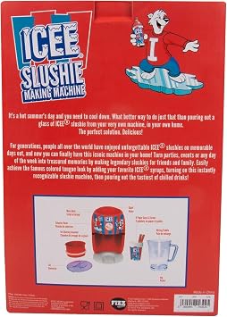 ICEE Snow Cone Machine Officially Licensed Ice Shaver & Slushie Maker, Frozen Drink Maker for Kids & Adults, Homemade Slushies, Party & Summer Treats, Countertop Appliance