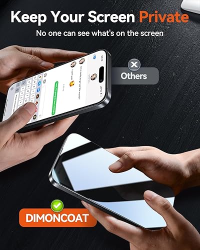 Miniatura 3 de DIMONCOAT Paquete de 4 protectores de pantalla de privacidad para iPhone 13 Pro Max14 Plus protección militar 10X Marco de fácil instalación