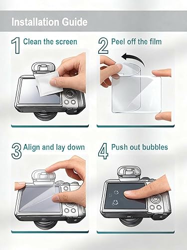 Miniatura 7 de Protector de pantalla para Dji Osmo Action 6 vidrio templado 2 piezas + vidrio templado para subpantalla 2 piezas + protector de lente para lente 2