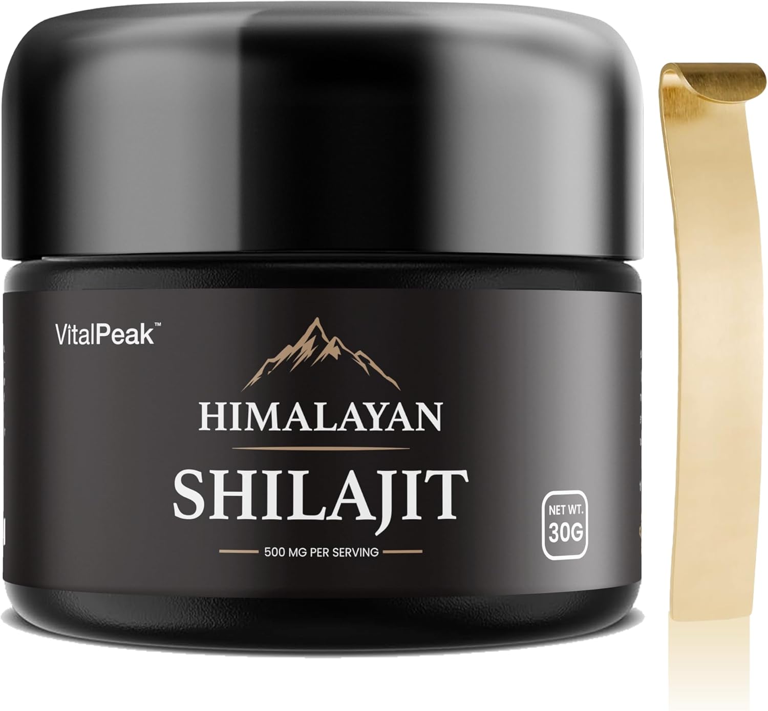 Shilajit Resin Himalayan – 100% Pure Shilajit Gold, 500mg Ultimate Potency, 85+ Trace Elements, Fulvic Acid Enriched, Natural Vitality Enhancer, 30g