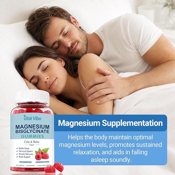 Magnesium Bisglycinate Gummies, with 400mg Magnesium Bisglycinate Chelate