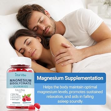 Magnesium Bisglycinate Gummies, with 400mg Magnesium Bisglycinate Chelate