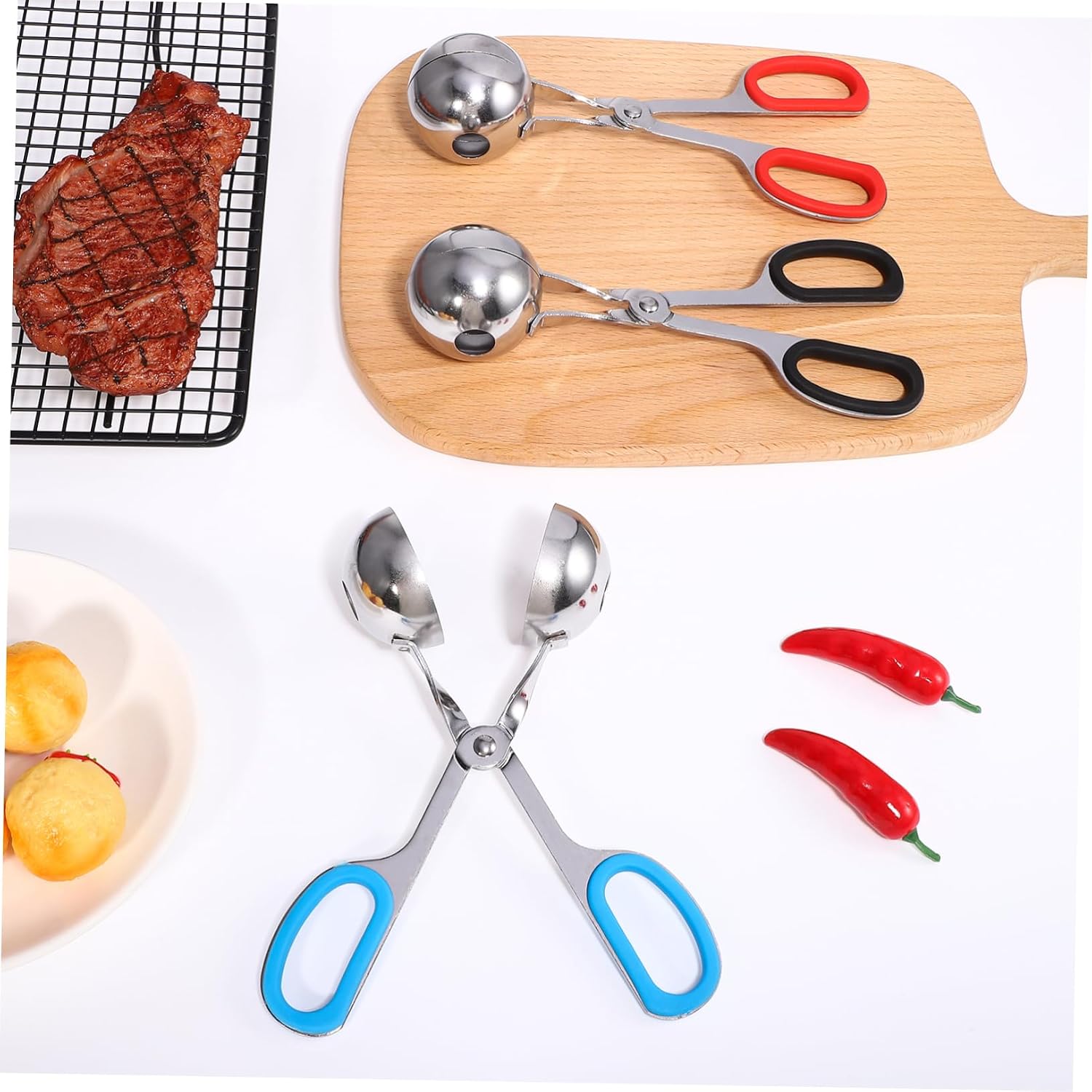 3pcs Meatball Makers Tool Meatball Scoop Ball Maker Diy Making Machine for Home Kitchen