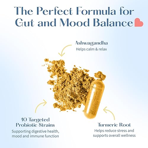 Miniatura 4 de LoveBug Probióticos completos para el estado de ánimo para mujeres, 50 mil millones de UFC, 10 cepas clínicamente estudiadas, probiótico