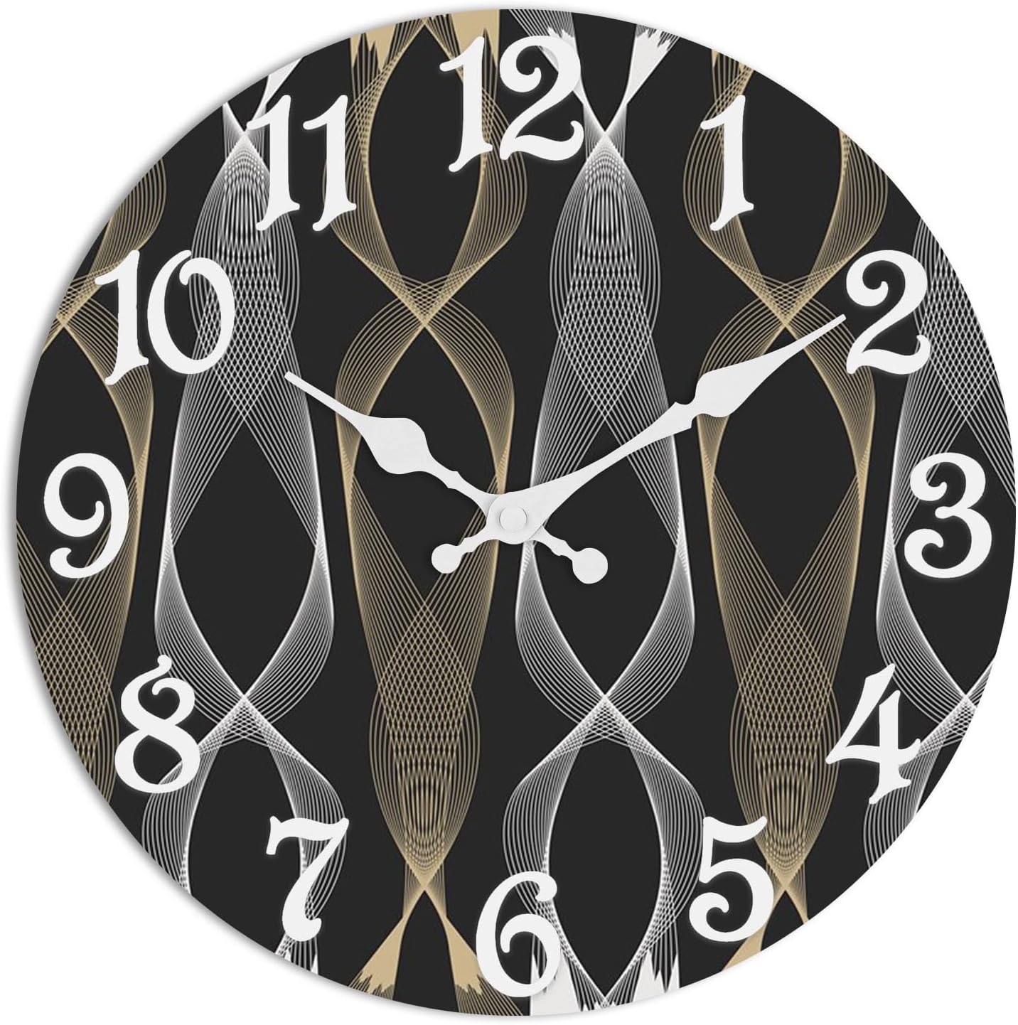 ArtSocket Wooden Wall Clock Silent Non-Ticking, Rustic Farmhouse Coastal Decorative Wall Clock Decor for Home Kitchen Living Room Office Bathroom, Battery Operated 8 Inch