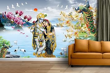 UK INTERIOR DESIGN 3D Wallpaper Wall Stickers /Polyvinyl Stickers Self-Adhesive DIY Wallpaper for Home Hotel Living Room Bedroom Cafe Decor (4 x 6 feet , Design_21)