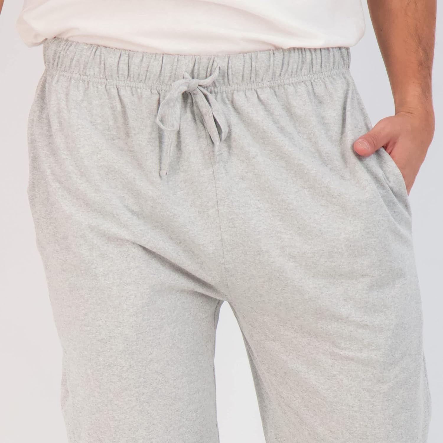 3 Pack: Men's Cotton Jersey Soft Jogger Sleep Lounge Pajama Drawstring & Pockets (Available in Big & Tall) at  Men’s Clothing store