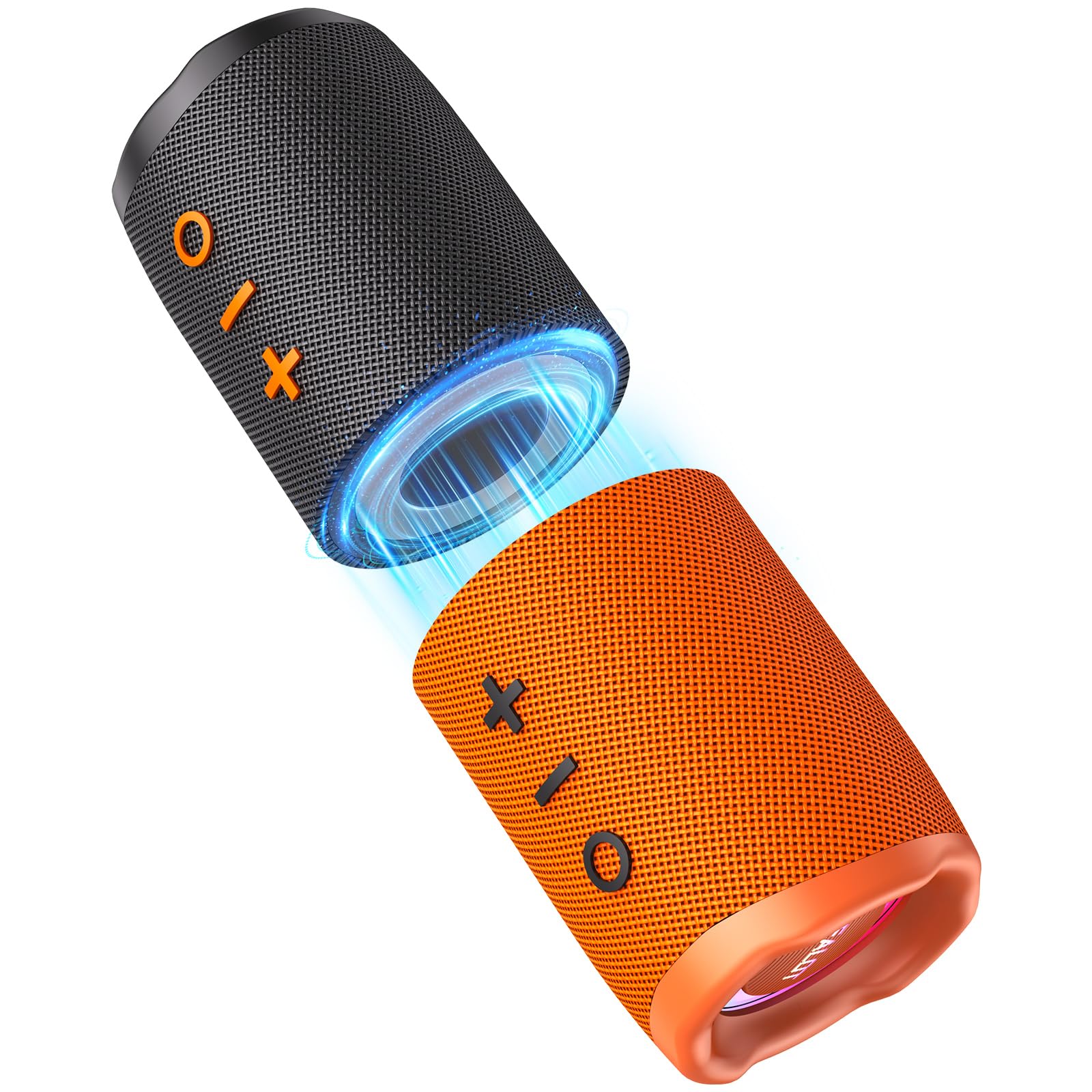 Zealot Altoparlante Bluetooth 2 in 1 con divisione magnetica, potenza 20 W (10 W per altoparlante), altoparlante wireless split impermeabile Bluetooth 5.3, 12 ore di riproduzione, vero accoppiamento